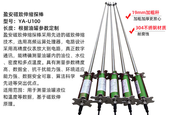 盈安YA-U100系列型磁致伸縮液位計的用途